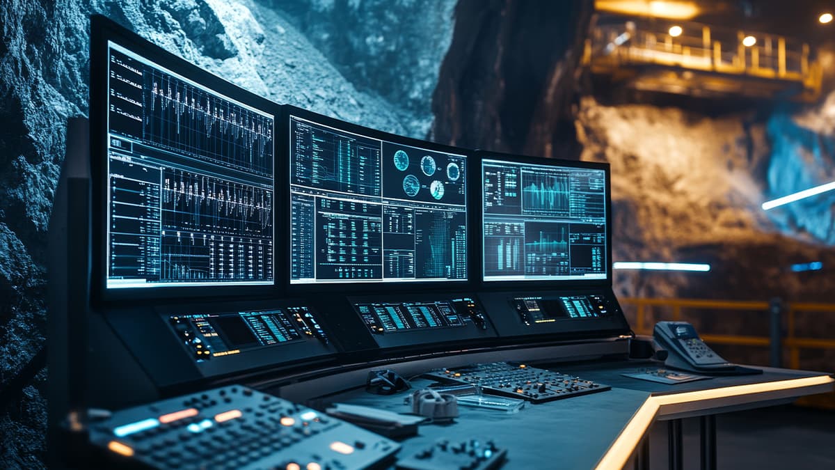 African mining control room — SCADA operations